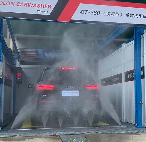 توفير العمالة غسالة السيارات الآلية بدون لمس KL360-1 مضخة ماء 15kw 12kw مجفف الهواء