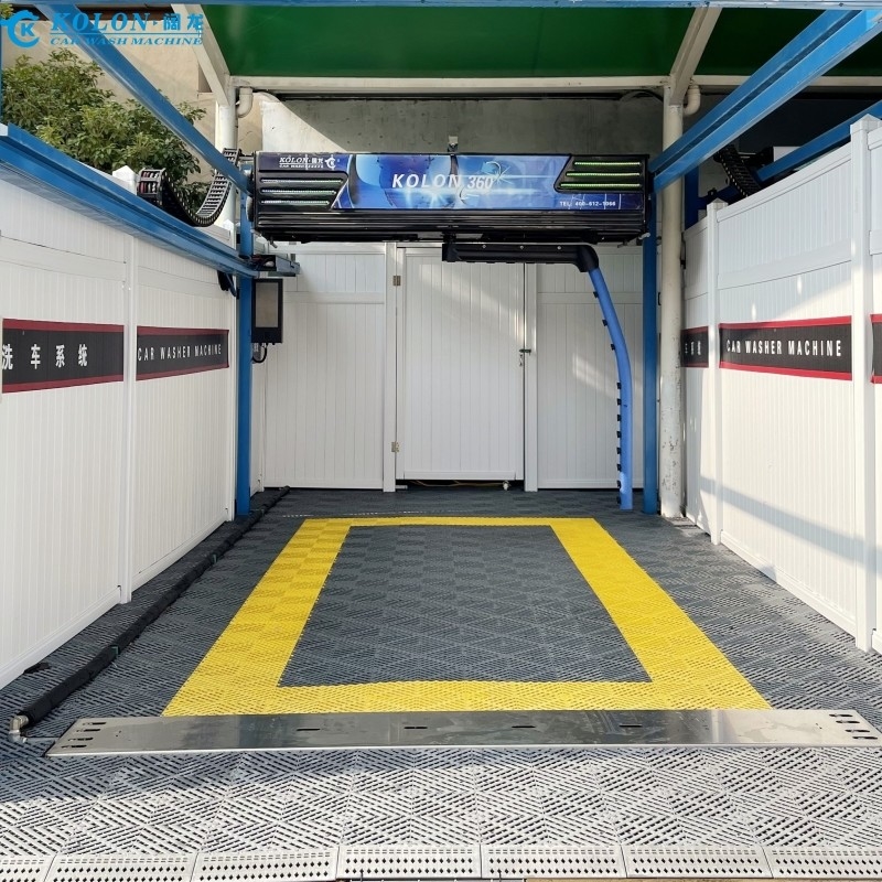 توفير العمالة غسالة السيارات الآلية بدون لمس KL360-1 مضخة ماء 15kw 12kw مجفف الهواء