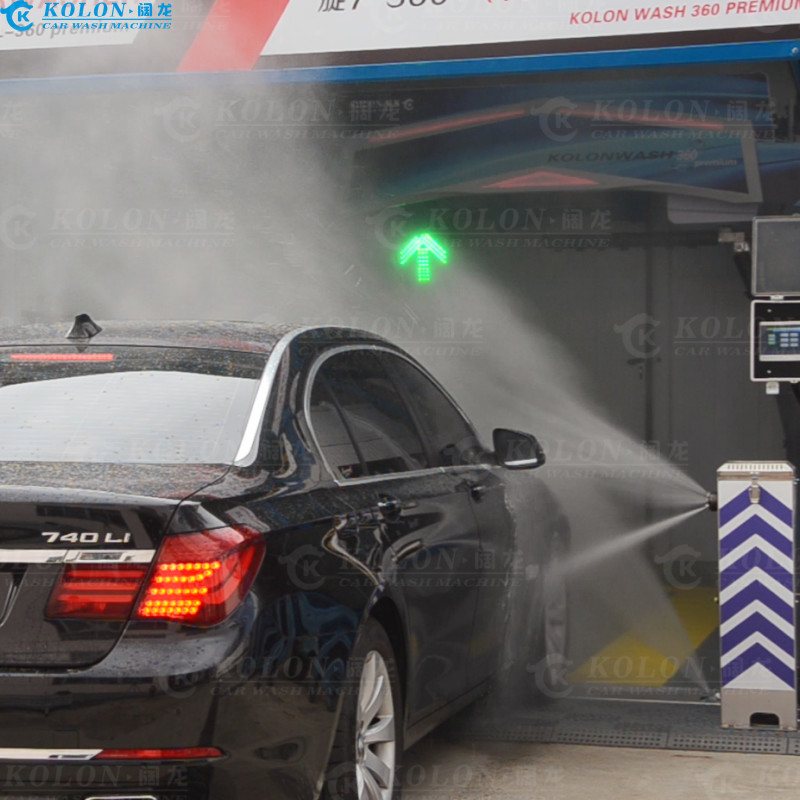 آلة غسل السيارات الآلية غير اللمسية غير اللمسية KL360 المتميزة مضخة الماء 22kw،جاف الهواء 33kw